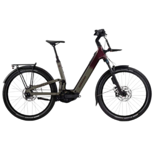 Winora Sinus FS R5f Pro sand deep red 2025 – Vollgefedertes E-Trekkingbike – Bosch Performance CX (800Wh) & Gates Riemenantrieb